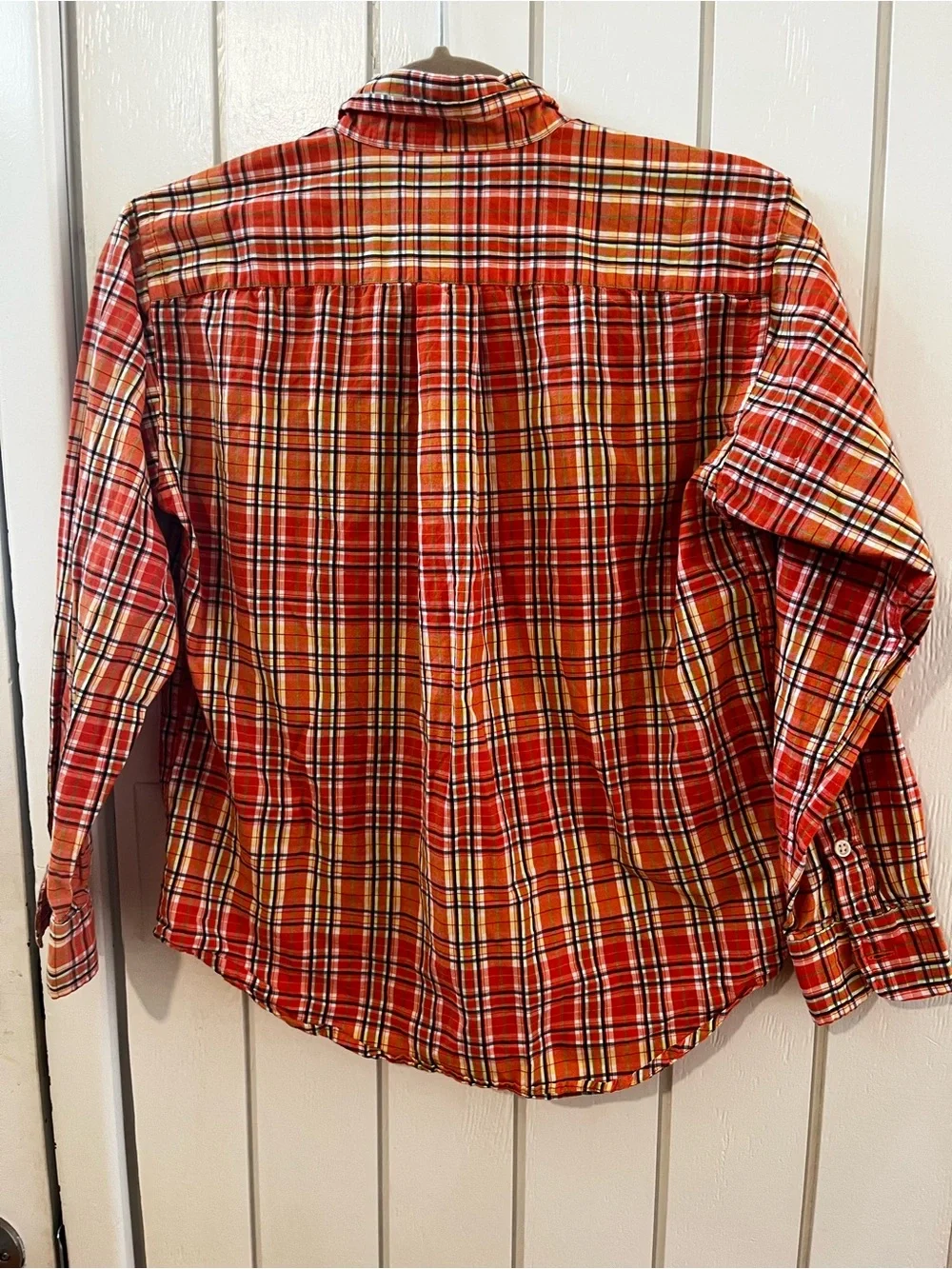 Ralph Lauren Red & Yellow Plaid Button-Down Shirt